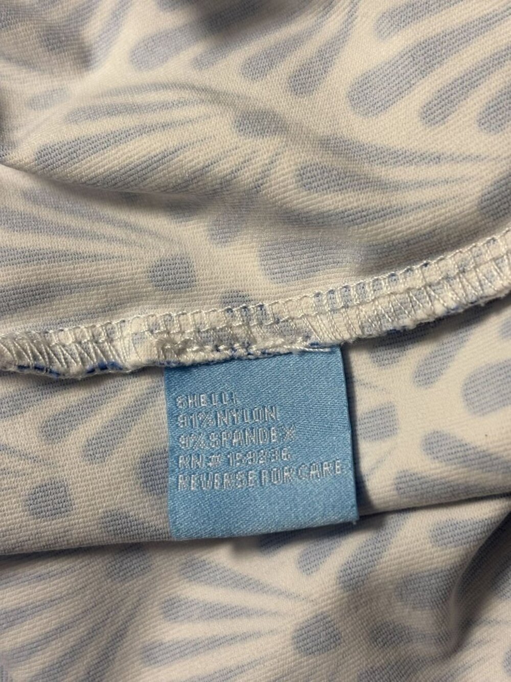 J. McLaughlin Blue & White Sleeveless Geometric Patterned Dress Size XL - Picture 7 of 14